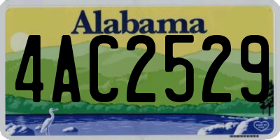 AL license plate 4AC2529