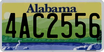 AL license plate 4AC2556