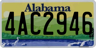 AL license plate 4AC2946