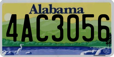 AL license plate 4AC3056