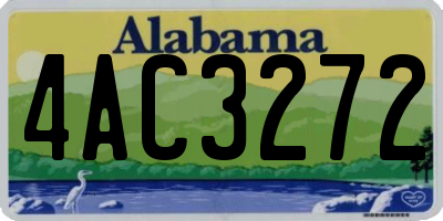 AL license plate 4AC3272