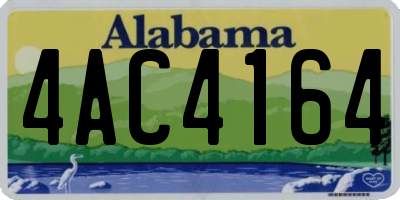 AL license plate 4AC4164