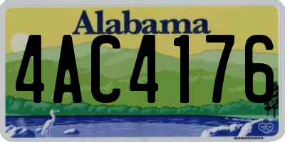 AL license plate 4AC4176