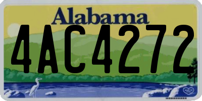 AL license plate 4AC4272