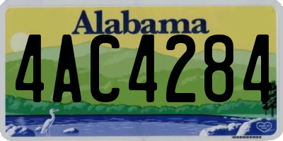 AL license plate 4AC4284