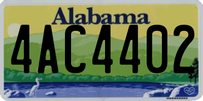AL license plate 4AC4402