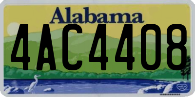 AL license plate 4AC4408