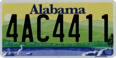 AL license plate 4AC4411