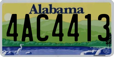 AL license plate 4AC4413