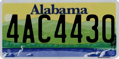 AL license plate 4AC4430