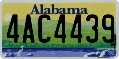 AL license plate 4AC4439