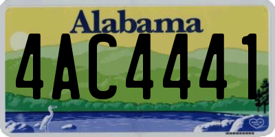 AL license plate 4AC4441