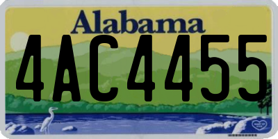 AL license plate 4AC4455