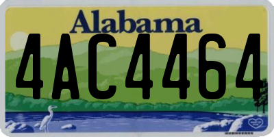 AL license plate 4AC4464