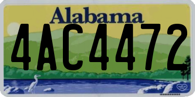 AL license plate 4AC4472
