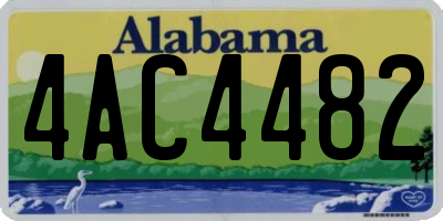 AL license plate 4AC4482