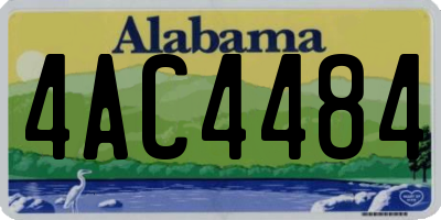 AL license plate 4AC4484