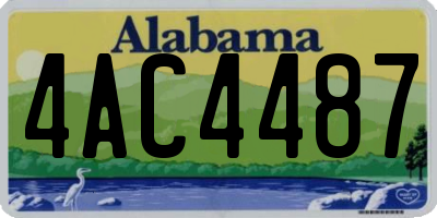 AL license plate 4AC4487
