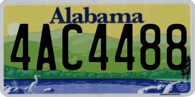 AL license plate 4AC4488