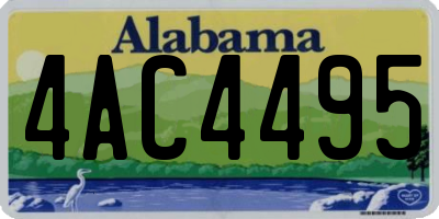 AL license plate 4AC4495