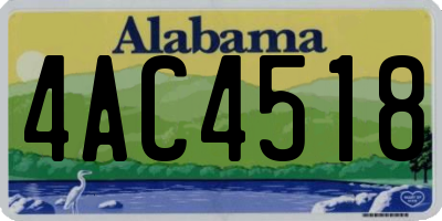 AL license plate 4AC4518
