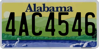 AL license plate 4AC4546