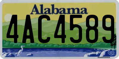 AL license plate 4AC4589