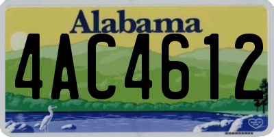 AL license plate 4AC4612