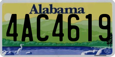 AL license plate 4AC4619