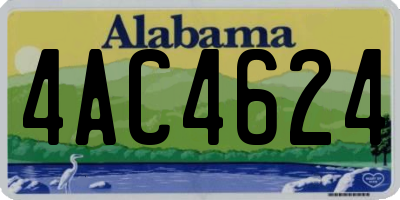 AL license plate 4AC4624