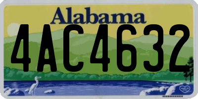 AL license plate 4AC4632
