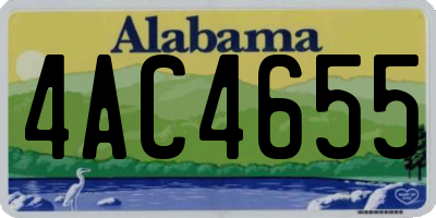AL license plate 4AC4655