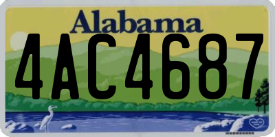 AL license plate 4AC4687