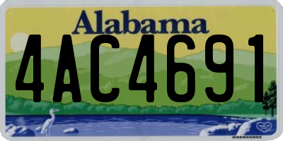 AL license plate 4AC4691