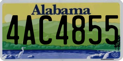 AL license plate 4AC4855
