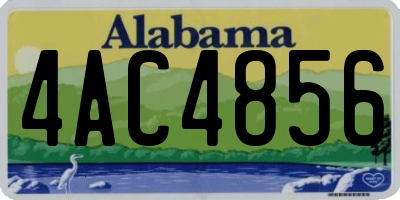 AL license plate 4AC4856