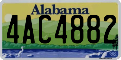 AL license plate 4AC4882