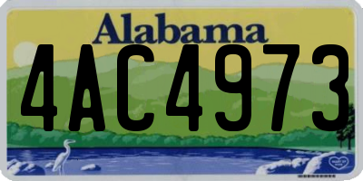 AL license plate 4AC4973