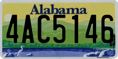 AL license plate 4AC5146