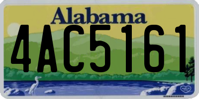 AL license plate 4AC5161