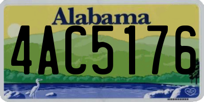 AL license plate 4AC5176