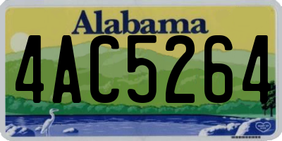 AL license plate 4AC5264