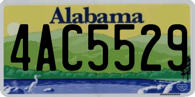 AL license plate 4AC5529