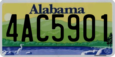 AL license plate 4AC5901