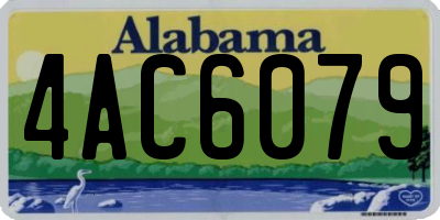 AL license plate 4AC6079