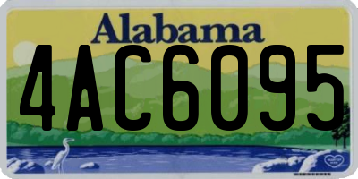 AL license plate 4AC6095