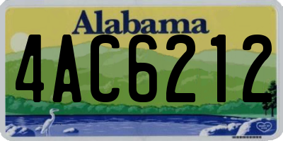 AL license plate 4AC6212