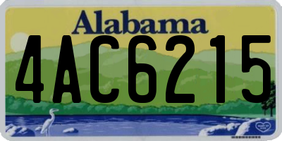 AL license plate 4AC6215