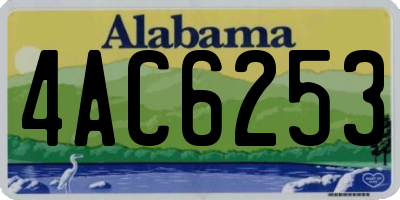 AL license plate 4AC6253