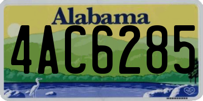 AL license plate 4AC6285